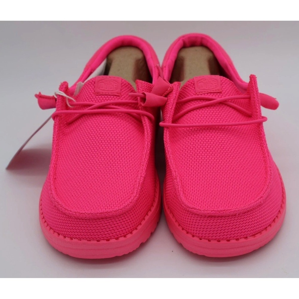 Hey Dude Wendy Funk Mono Women Size 9 Electric Pink New Wide Lightweight Comfort - Picture 2 of 8